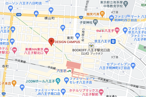 開催場所の地図
